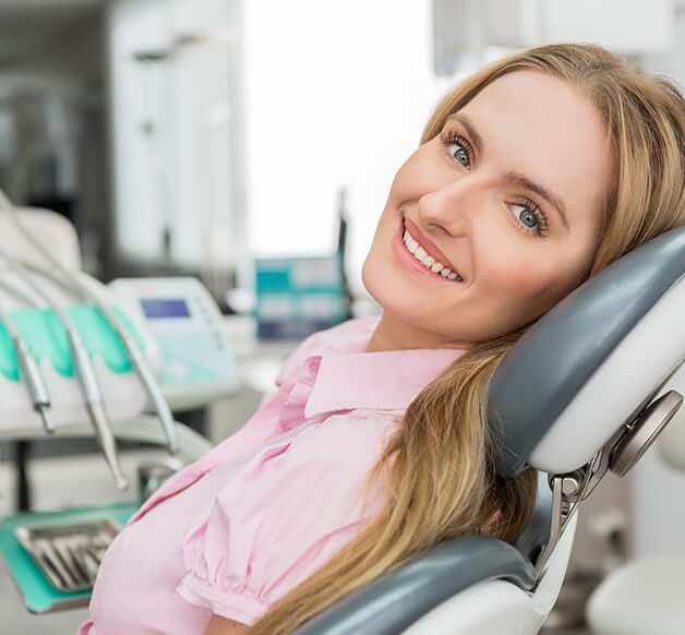 woman in dental chair