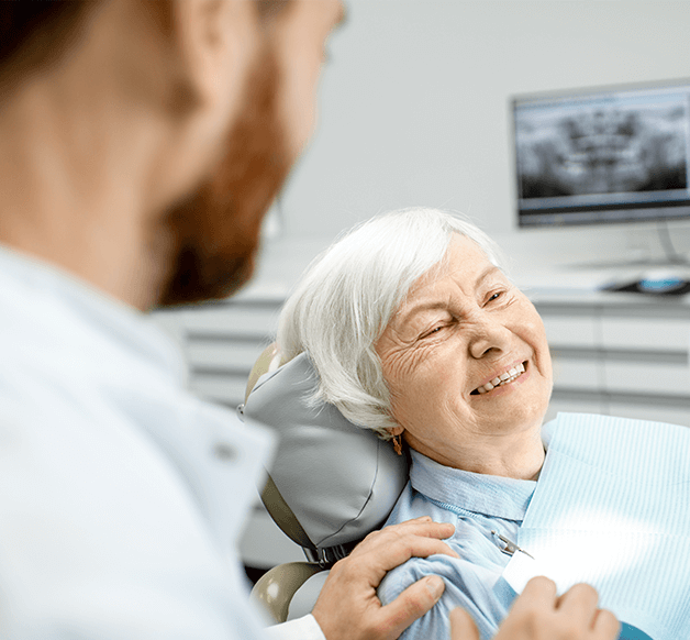 woman at the dentist