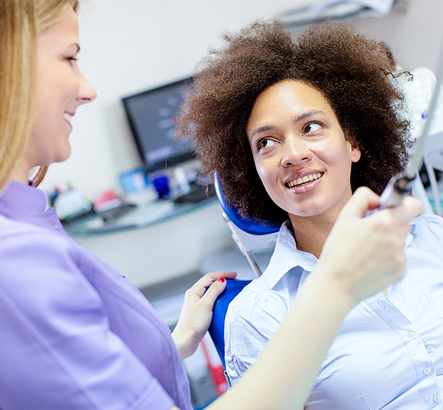 woman at the dentist