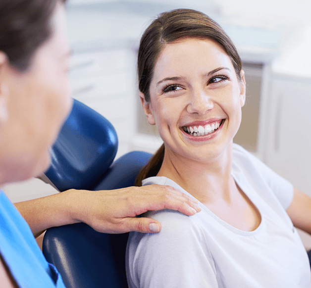 woman at the dentist