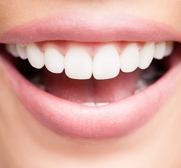 closeup of a bright, white smile