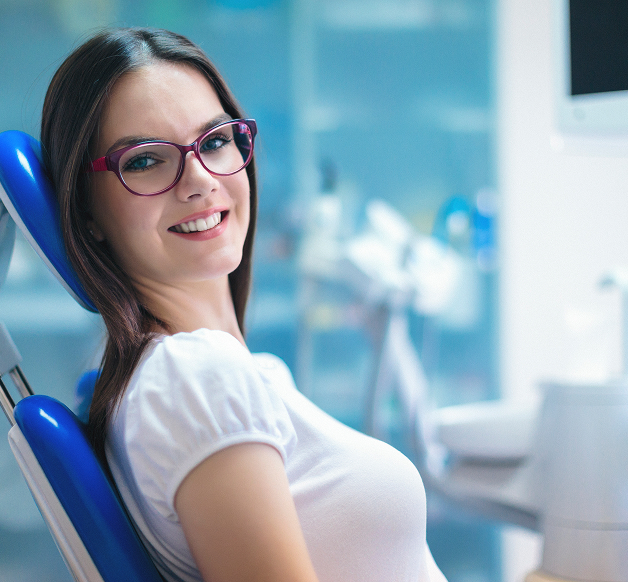 woman at the dentist