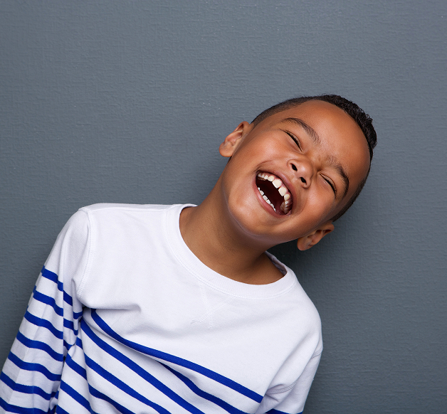 boy laughing